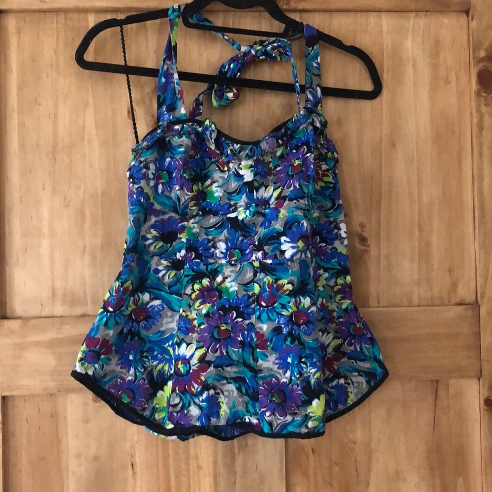Anthropologie retro style halter top